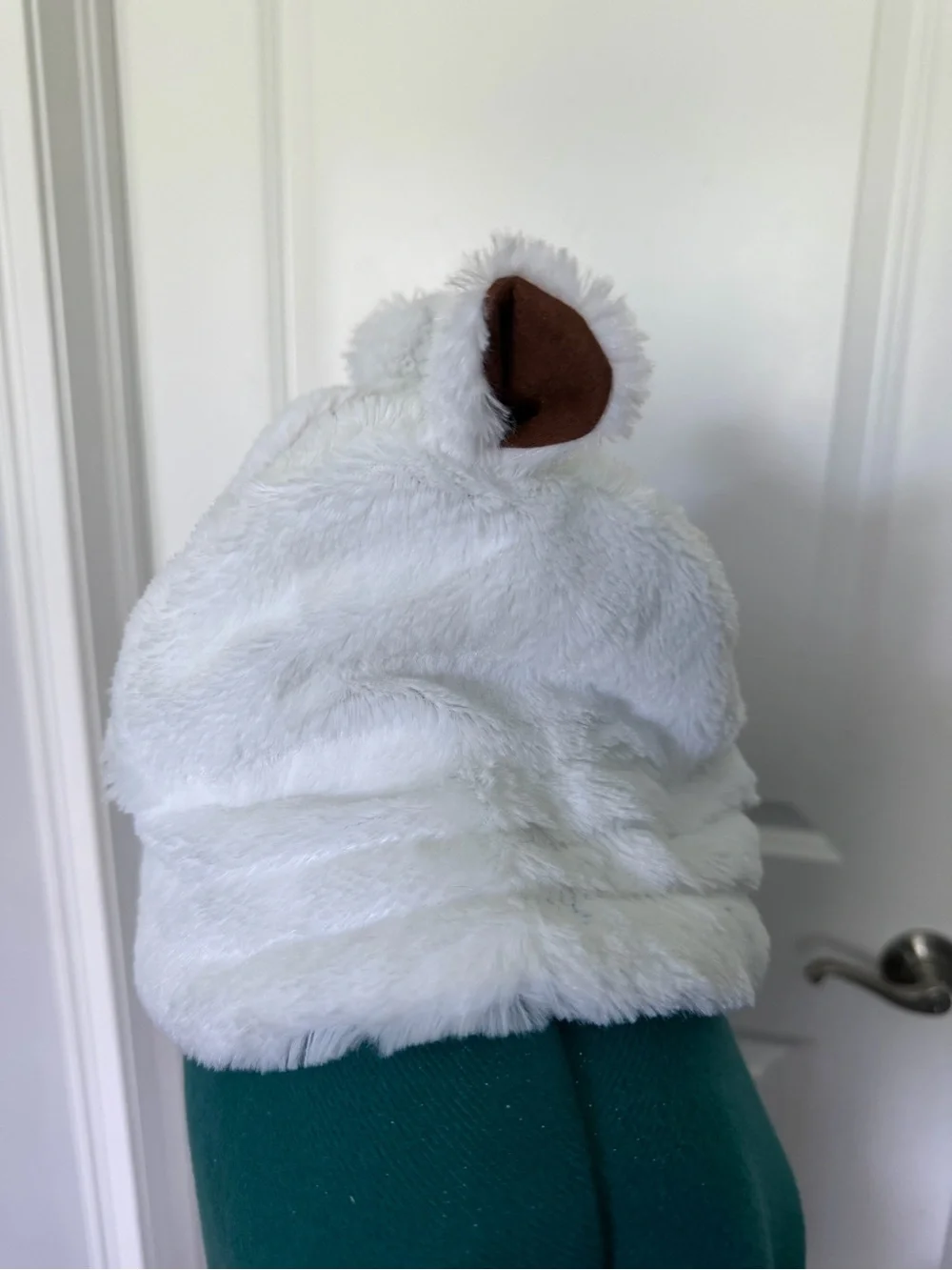 White Plush Avatar Appa Hat
